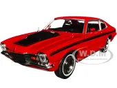1971 Mercury Comet GT Red with Black Stripes ""Forgotten Classics"" Series 1/24 Diecast Model Car by Motormax