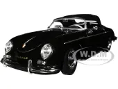 Porsche 356A Speedster Soft Top Black ""NEX Models"" Series 1/24 Diecast Model Car by Welly