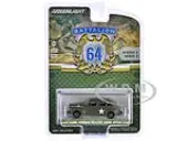 1942 Ford Fordor Deluxe ""Army Staff Car"" Matt Olive Green ""Battalion 64"" Series 4 1/64 Diecast Model Car by Greenlight