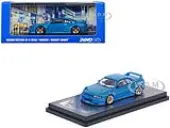 Nissan Skyline GT-R (R33) RHD (Right Hand Drive) Blue ""Pandem - Rocket Bunny"" 1/64 Diecast Model Car by Inno Models