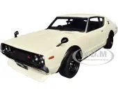 Nissan Skyline 2000GT-R (KPGC110) Tuned Version RHD (Right Hand Drive) White 1/18 Model Car by Autoart