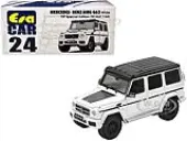 Mercedes Benz AMG G63 White with Black Top 1st Special Edition 1/64 Diecast Model Car by Era Car