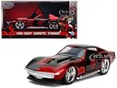 1969 Chevrolet Corvette Stingray ""Harley Quinn"" ""DC Comics"" ""Hollywood Rides"" Series 1/32 Diecast Model Car by Jada