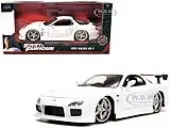 1993 Mazda RX-7 ""HKS"" White ""Fast &amp; Furious"" Movie 1/24 Diecast Model Car by Jada