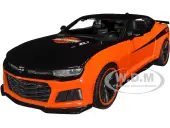 2017 Chevrolet Camaro ZL1 Orange and Black ""Harley Davidson"" ""H-D Custom"" Series 1/24 Diecast Model Car by Maisto