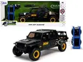 2020 Jeep Gladiator Pickup Truck ""B&amp;M"" Black with Graphics with Extra Wheels ""Just Trucks"" Series 1/24 Diecast Model Car by Jada