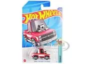 1983 Chevrolet Silverado ""Toond"" Pickup Truck Red and White ""Tooned"" Series Diecast Model Car by Hot Wheels