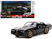 1977 Pontiac Firebird Black ""Smokey and the Bandit"" (1977) Movie ""Hollywood Rides"" Series 1/32 Diecast Model Car by Jada