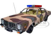 1978 Dodge Monaco Brown Camouflage ""Hazzard County Sheriff"" 1/18 Diecast Model Car by Greenlight