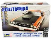 Level 4 Model Kit 1970 Dodge Challenger T/A ""Streetburner"" 2-in-1 Kit 1/24 Scale Model by Revell