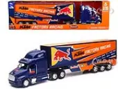 Peterbilt 387 Truck Dark Blue ""Red Bull - KTM Factory Racing"" 1/32 Diecast Model by New Ray