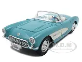 1957 Chevrolet Corvette Convertible Turquoise 1/24 Diecast Model Car by Maisto