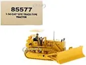 CAT Caterpillar D7C Track-Type Tractor Dozer Yellow with Operator ""Vintage Series"" 1/50 Diecast Model by Diecast Masters