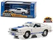 1976 Ford Mustang Cobra II White ""Charlies Angels"" (1976-1981) TV Series 1/43 Diecast Model Car  by Greenlight