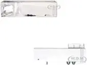 Race Horse Transport Trailer White 1/87 (HO) Plastic Model by Promotex