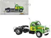 Mack B-61 Truck Tractor Green and Yellow ""John Deere"" 1/87 (HO) Scale Model Car by Brekina