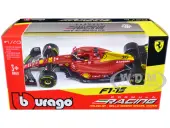 Ferrari F1-75 16 Charles Leclerc ""Giallo Modena"" 2nd Place Formula One F1 Italian GP (2022) ""Formula Racing"" Series 1/43 Diecast Model Car by Bburago