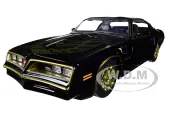 1977 Pontiac Firebird Trans Am Black with Replica Buckle ""Smokey and the Bandit"" (1977) Movie ""Hollywood Rides"" Series 1/24 Diecast Model Car by Jada