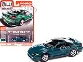 1993 Dodge Stealth R/T Peacock Green with Black Top ""Modern Muscle"" Limited Edition to 14478 pieces Worldwide 1/64 Diecast Model Car by Auto World
