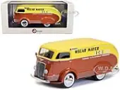 1938 International D-300 Delivery Van Yellow and Brown ""Oscar Mayer Ice"" Limited Edition to 250 pieces Worldwide 1/43 Model Car by Esval Models