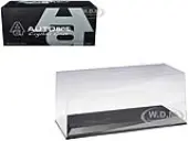 Collectible Display Show Case for 1/18-1/24 Scale Model Cars with Black Plastic Base by Autoart