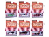 ""The Hobby Shop"" Set of 6 pieces Series 16 1/64 Diecast Model Cars by Greenlight