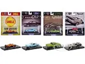 ""Auto-Drivers"" Set of 4 pieces in Blister Packs Release 117 Limited Edition to 7000 pieces Worldwide 1/64 Diecast Model Cars by M2 Machines