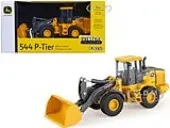 John Deere 544 P-Tier Wheel Loader Yellow and Gray ""Prestige Collection"" 1/50 Diecast Model by ERTL TOMY
