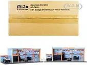 ""Garage Diorama Gulf Oil"" Diorama with Decals for 1/64 Scale Models by American Diorama