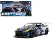 2009 Nissan GT-R (R35) Ben Sopra Dark Blue with Graphics ""Godzilla"" ""Hollywood Rides"" Series 1/32 Diecast Model Car by Jada