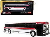 MCI Classic City Bus Liberty Lines Express ""BXM Fifth Ave. Manhattan"" ""Vintage Bus &amp; Motorcoach Collection"" 1/87 (HO) Diecast Model by Iconic Rep