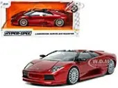 Lamborghini Murcielago Roadster Red Metallic ""Hyper-Spec"" Series 1/24 Diecast Model Car by Jada