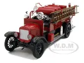 1926 Ford Model T Fire Engine Red and Black 1/32 Diecast Model by Signature Models