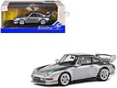 1993 Porsche 911 (993) RS Clubsport Polar Silver Metallic 1/43 Diecast Model Car by Solido