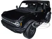2021 Ford Bronco Wildtrak Black Metallic with Dark Gray Top ""Special Edition"" 1/18 Diecast Model Car by Maisto