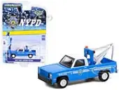 1987 GMC Sierra K2500 Tow Truck with Drop in Tow Hook Blue with White Top ""New York City Police Dept"" (NYPD) ""Hobby Exclusive"" 1/64 Diecast Model Car