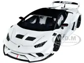 Lamborghini Huracan GT ""LB-Silhouette Works"" White with Black 1/18 Model Car by Autoart