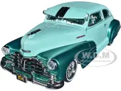 1948 Chevrolet Aerosedan Fleetside Lowrider Pastel Green and Green Metallic Two-Tone ""Get Low"" Series 1/24 Diecast Model Car by Motormax