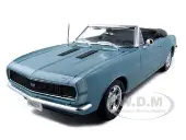 1967 Chevrolet Camaro SS 396 Convertible Turquoise 1/18 Diecast Model Car by Maisto