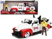 1953 Chevrolet Pickup Truck White and Red with Charro Man Diecast Figurine ""Tapatio"" 1/24 Diecast Model Car by Jada