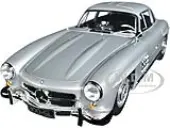 1954 Mercedes-Benz 300 SL Gullwing Silver 1/18 Diecast Model Car by Minichamps