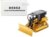 CAT Caterpillar D5 LGP Track Type Tractor Fire Dozer Yellow with Operator ""High Line"" Series 1/50 Diecast Model by Diecast Masters