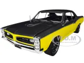 1966 Pontiac GTO ""Restomod"" Yellow and Dark Gray Metallic Limited Edition to 480 pieces Worldwide 1/18 Diecast Model Car by ACME