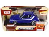 1974 AMC Gremlin X Blue with White Stripes and Roof Rack ""Forgotten Classics"" Series 1/24 Diecast Model Car by Motormax