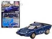 Lancia Stratos HF Stradale Bleu Vincennes Blue Limited Edition to 1800 pieces Worldwide 1/64 Diecast Model Car by Mini GT