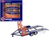 Tandem Car Trailer with Tire Rack Blue ""Union 76"" for 1/43 Scale Model Cars by GMP