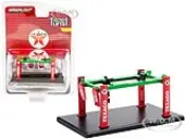 Adjustable Four-Post Lift ""Texaco"" Red and Green ""Four-Post Lifts"" Series 2 1/64 Diecast Model by Greenlight