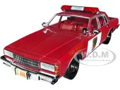 1987 Chevrolet Caprice Burgundy with Burgundy Interior ""Minnesota State Trooper"" ""Fargo"" (1996) Movie ""Artisan Collection"" 1/18 Diecast Model Car by