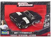 Level 4 Model Kit Doms 1971 Plymouth GTX ""Fast &amp; Furious"" 1/24 Scale Model by Revell