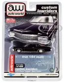 1970 Chevrolet Impala Sport Coupe Black ""Custom Lowriders"" Limited Edition to 4800 pieces Worldwide 1/64 Diecast Model Car by Auto World